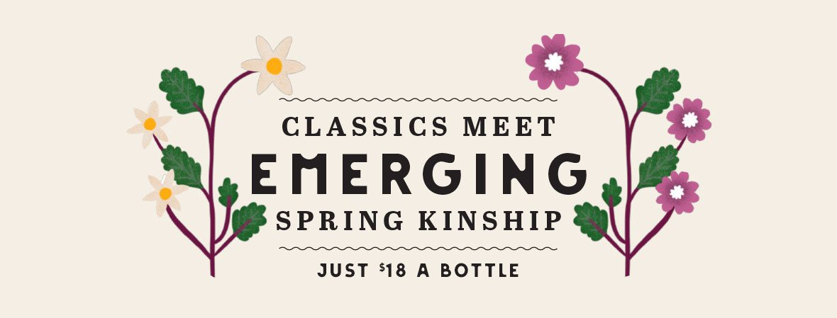 Spring Catalogue Classics Meet Emerging wine styles
